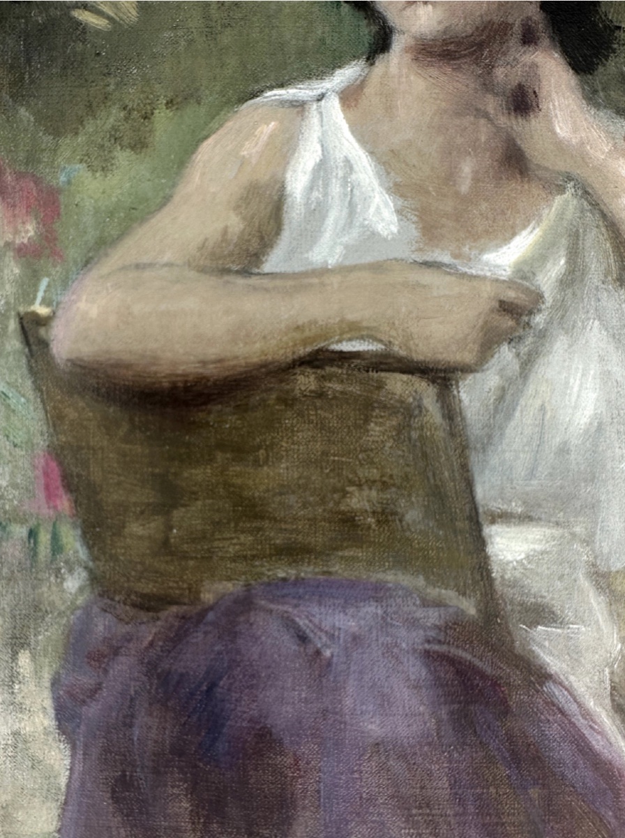 William Bouguereau - Etude pour « Inspiration » - Huile sur toile -photo-4