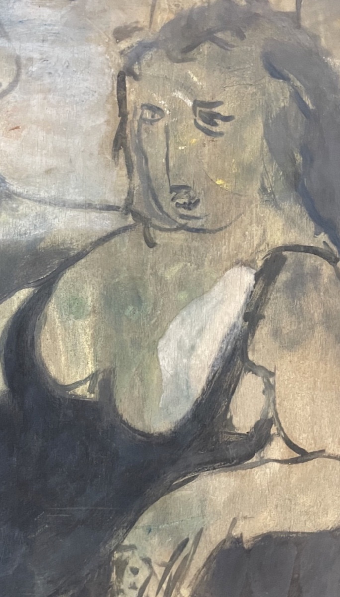 Jean Souverbie - Three Reclining Women - Oil On Canvas-photo-3