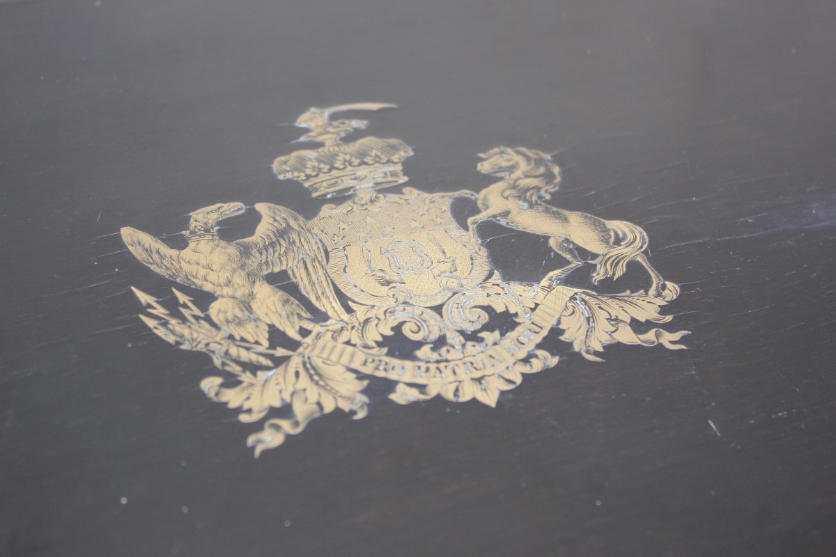 Coffre XIXe siècle - Aux armes de la famille Ney, duc d'Elchingen, prince de la Moskowa - ébène-photo-2