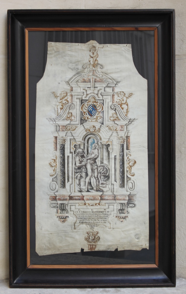 Robert Cauvel seigneur de Foncquevillers (élevé par), 1634 - Monument au Christ flagellé, Arras