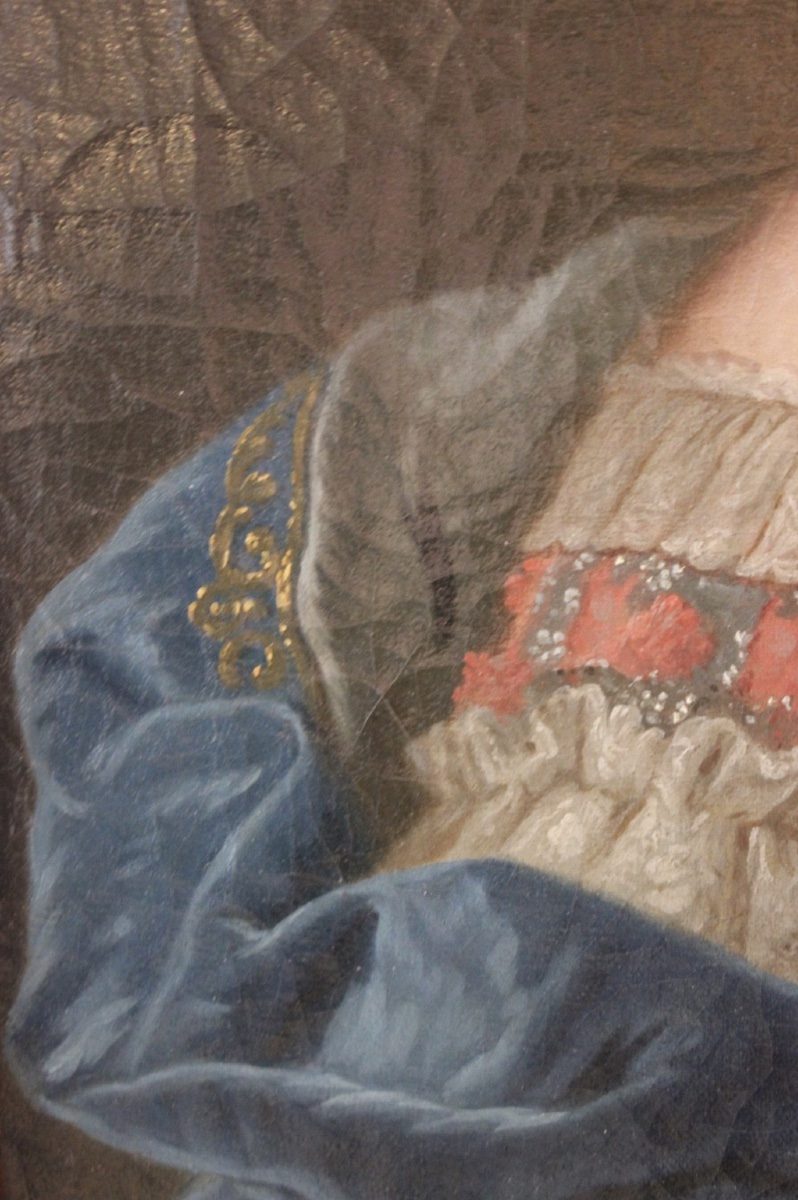 JEAN-ÉTIENNE LIOTARD (1702-1789) - PORTRAIT DE LOUISE DE FRANCE - HUILE SUR TOILE-photo-4