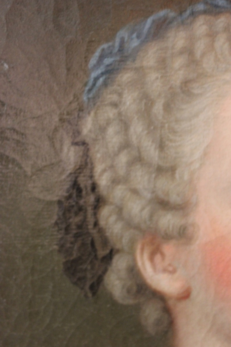 JEAN-ÉTIENNE LIOTARD (1702-1789) - PORTRAIT DE LOUISE DE FRANCE - HUILE SUR TOILE-photo-1