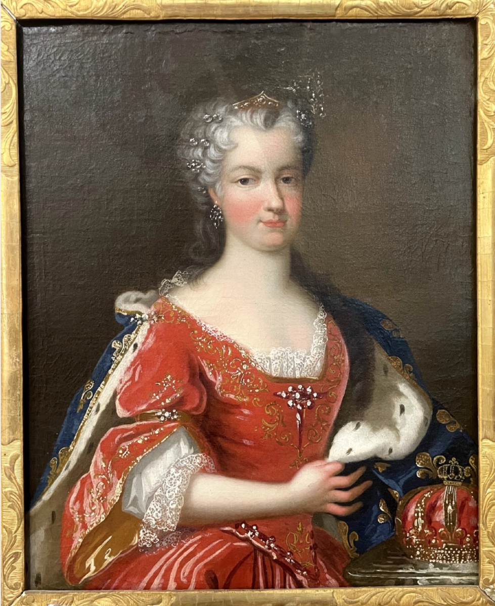 18th-century French School — Portrait Of Queen Marie Leszczyńska (1703–1768)-photo-2