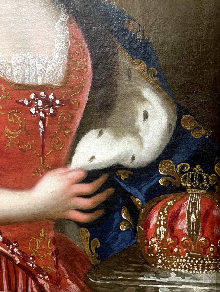 18th-century French School — Portrait Of Queen Marie Leszczyńska (1703–1768)-photo-3
