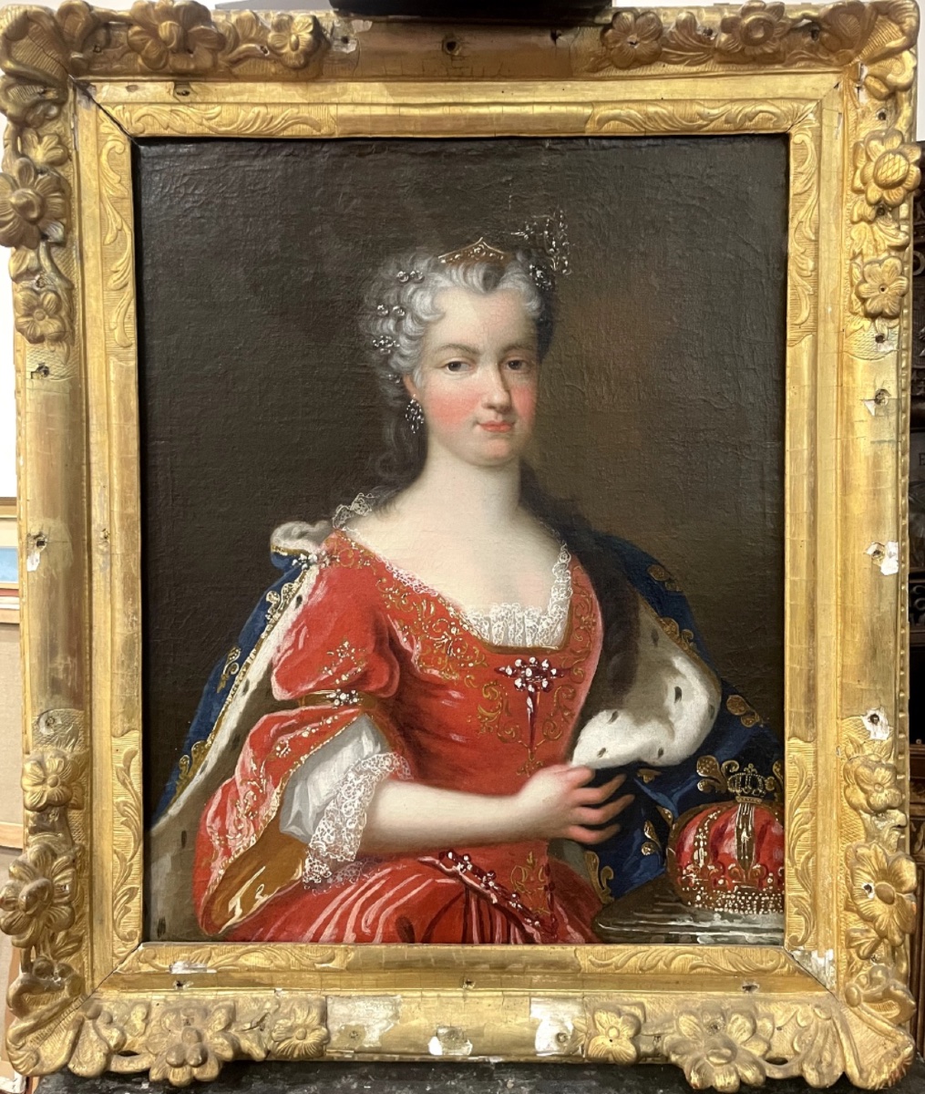 18th-century French School — Portrait Of Queen Marie Leszczyńska (1703–1768)