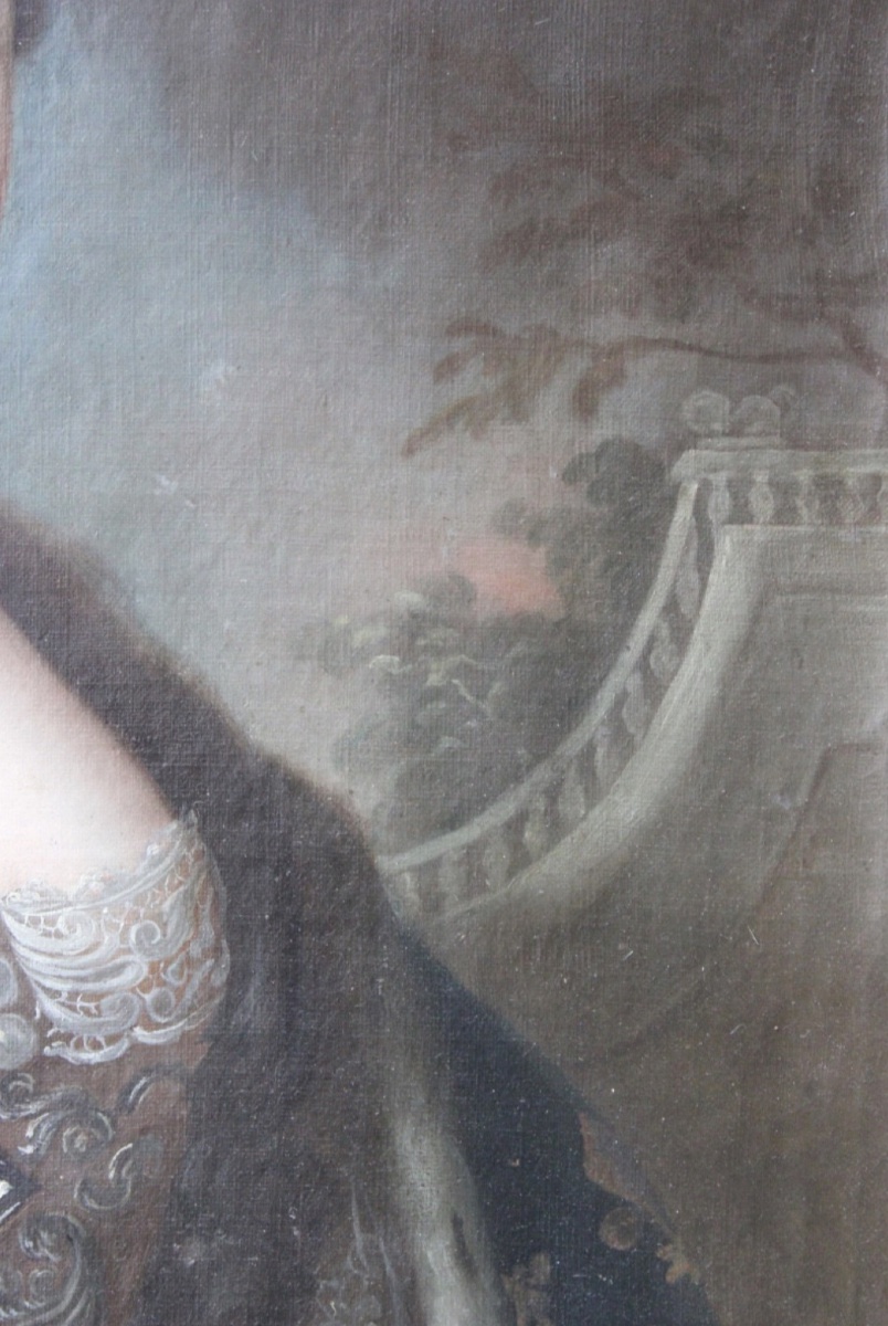 Carle Van Loo's Studio – Portrait Of Marie Leszczynska – Oil On Canvas-photo-3