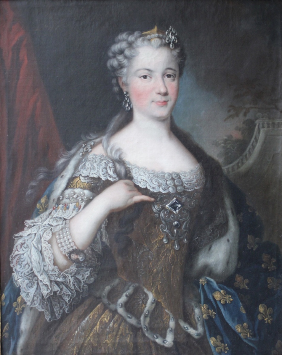 Carle Van Loo's Studio – Portrait Of Marie Leszczynska – Oil On Canvas