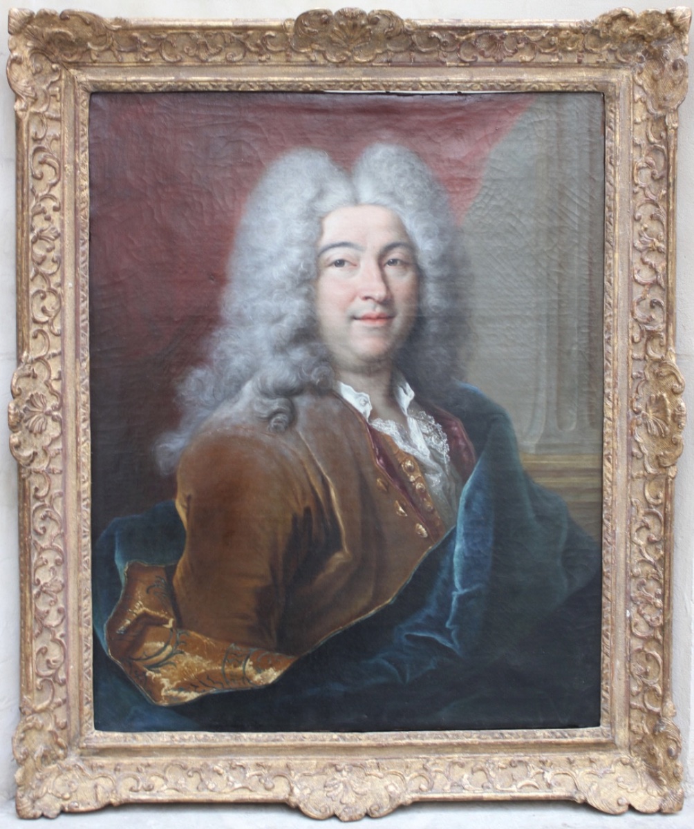 Jean-Baptiste Oudry – Portrait d’homme – Huile sur toile-photo-2
