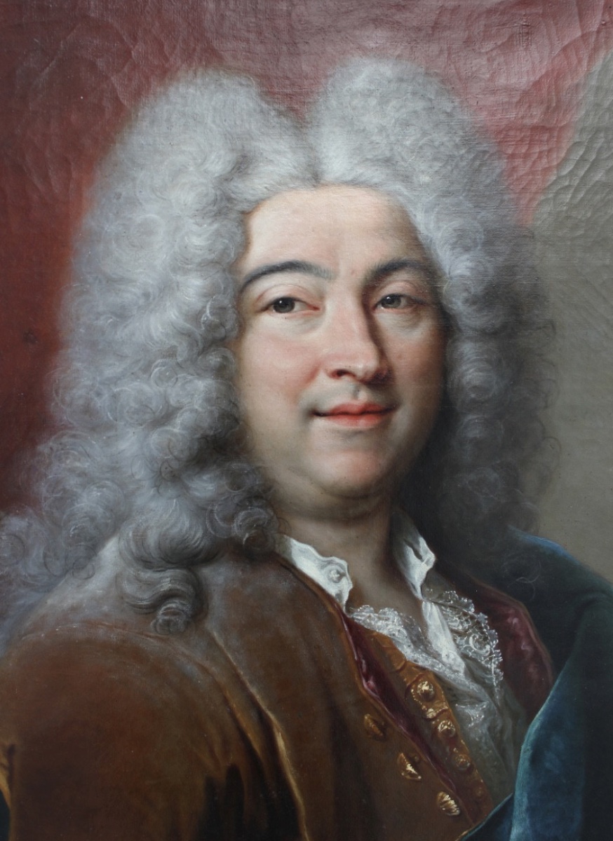 Jean-Baptiste Oudry – Portrait d’homme – Huile sur toile-photo-3