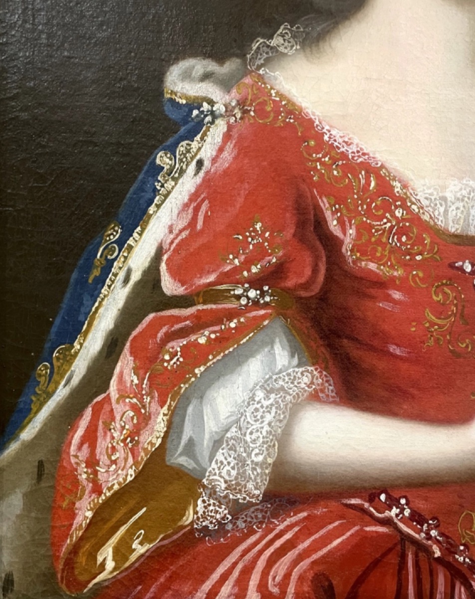 18th-century French School - Portrait Of Queen Marie Leszczyńska (1703–1768)-photo-4