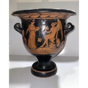 Fin IV av J.-C. Cratère en cloche,  atelier apulien.