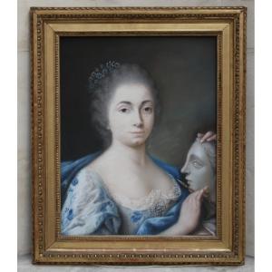 Rosalba Carriera (circle Of) - Portrait Of A Woman - Pastel