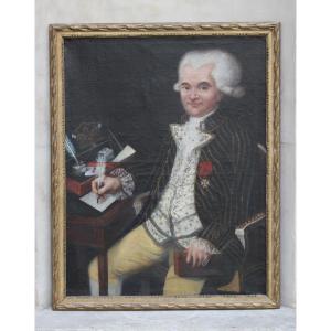 École Française du XVIIIe s. - Portrait de François Joseph Picot de Moras d'Aligny