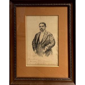 Paul Renouard - Portrait Of H. C. Yarrow At The Cosmos Club, Washington