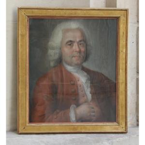 J-B Perronneau (entourage de) - Portrait de Louis François Leroy de Grandmont - Pastel