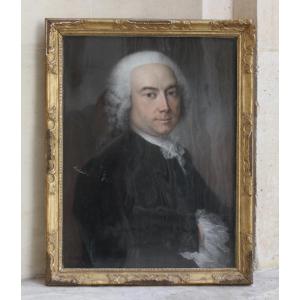 École française du XVIIIe s.- Portrait de René de Lestang, procureur du roi a Issoudun