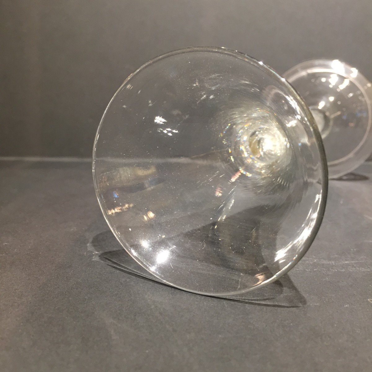 Un Verre à Vin Air Twist Anglais Ou Hollandais, 18ème Siècle-photo-4