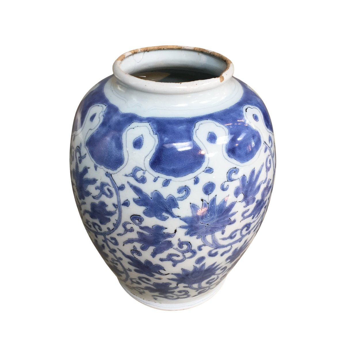 Vase En Faïence De Delft à Décor De Chinoiserie Transitionnelle, XVIIe Siècle-photo-2