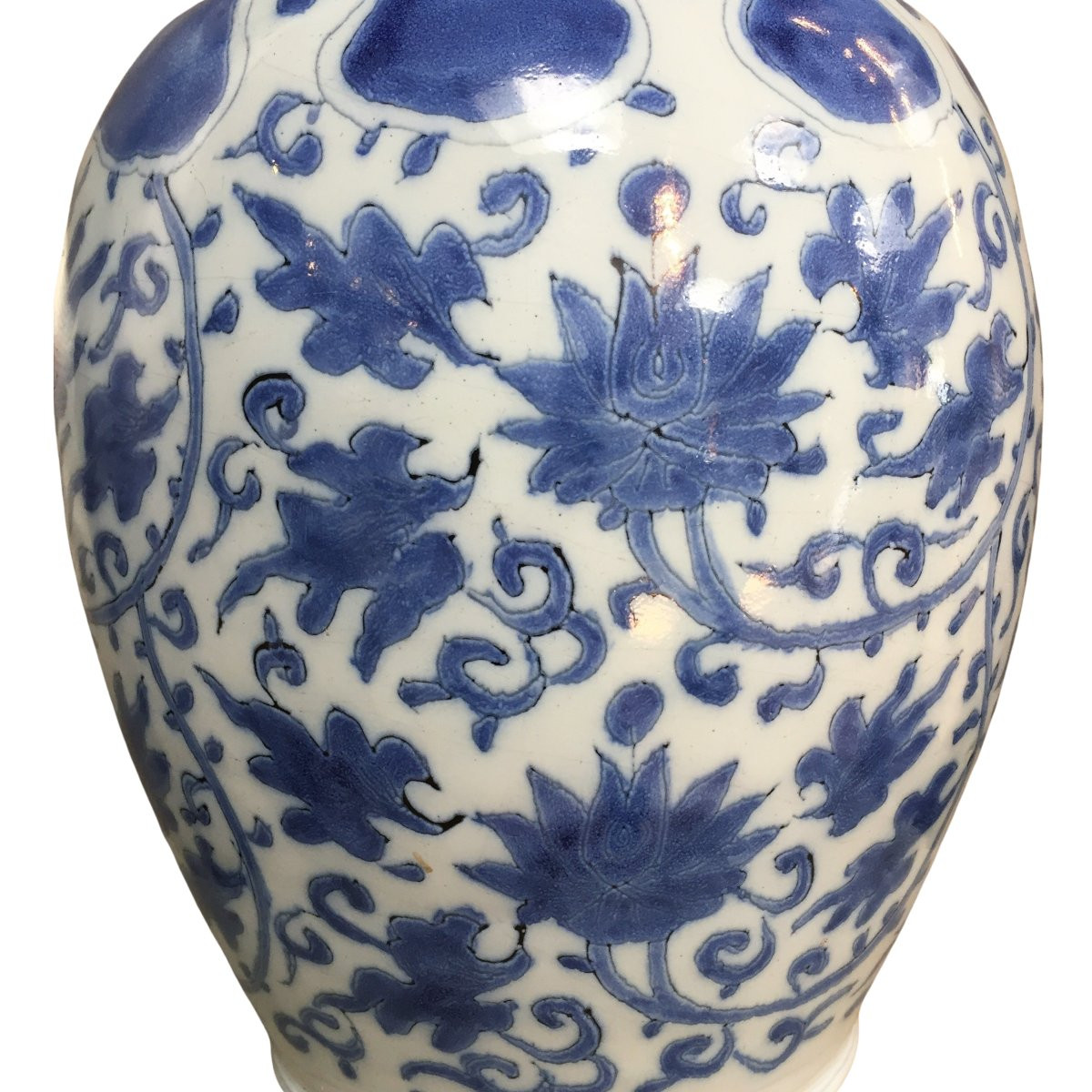 Vase En Faïence De Delft à Décor De Chinoiserie Transitionnelle, XVIIe Siècle-photo-2