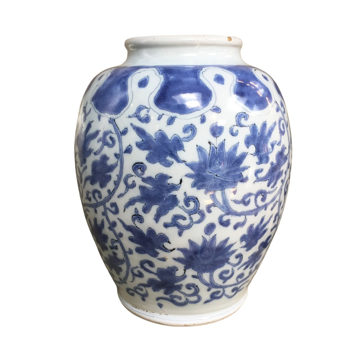 Vase En Faïence De Delft à Décor De Chinoiserie Transitionnelle, XVIIe Siècle
