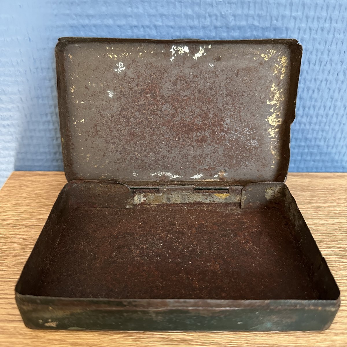 Antique Hand-painted Box Depicting A Hunting Scene, Early 19th Century-photo-2