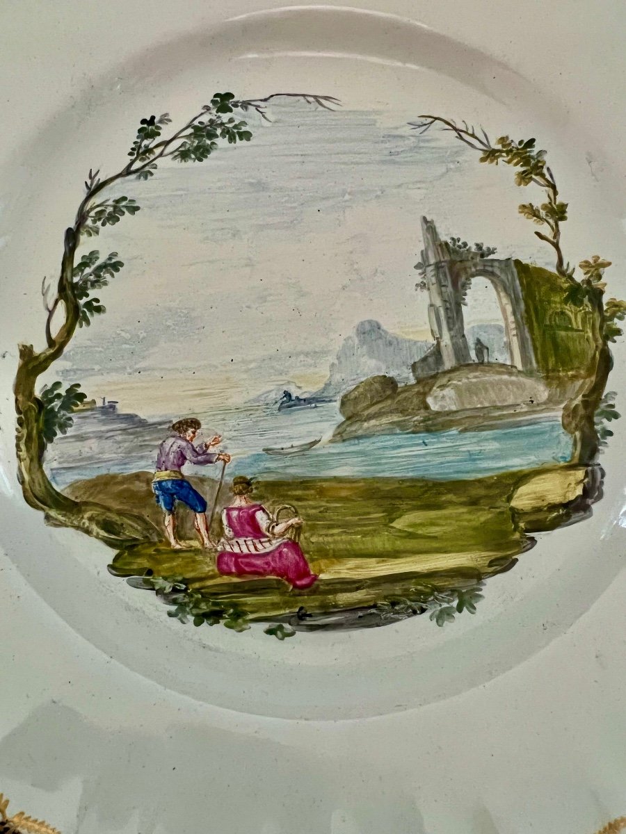 Assiette En Faïence De Marseille 18ème Siècle-photo-2
