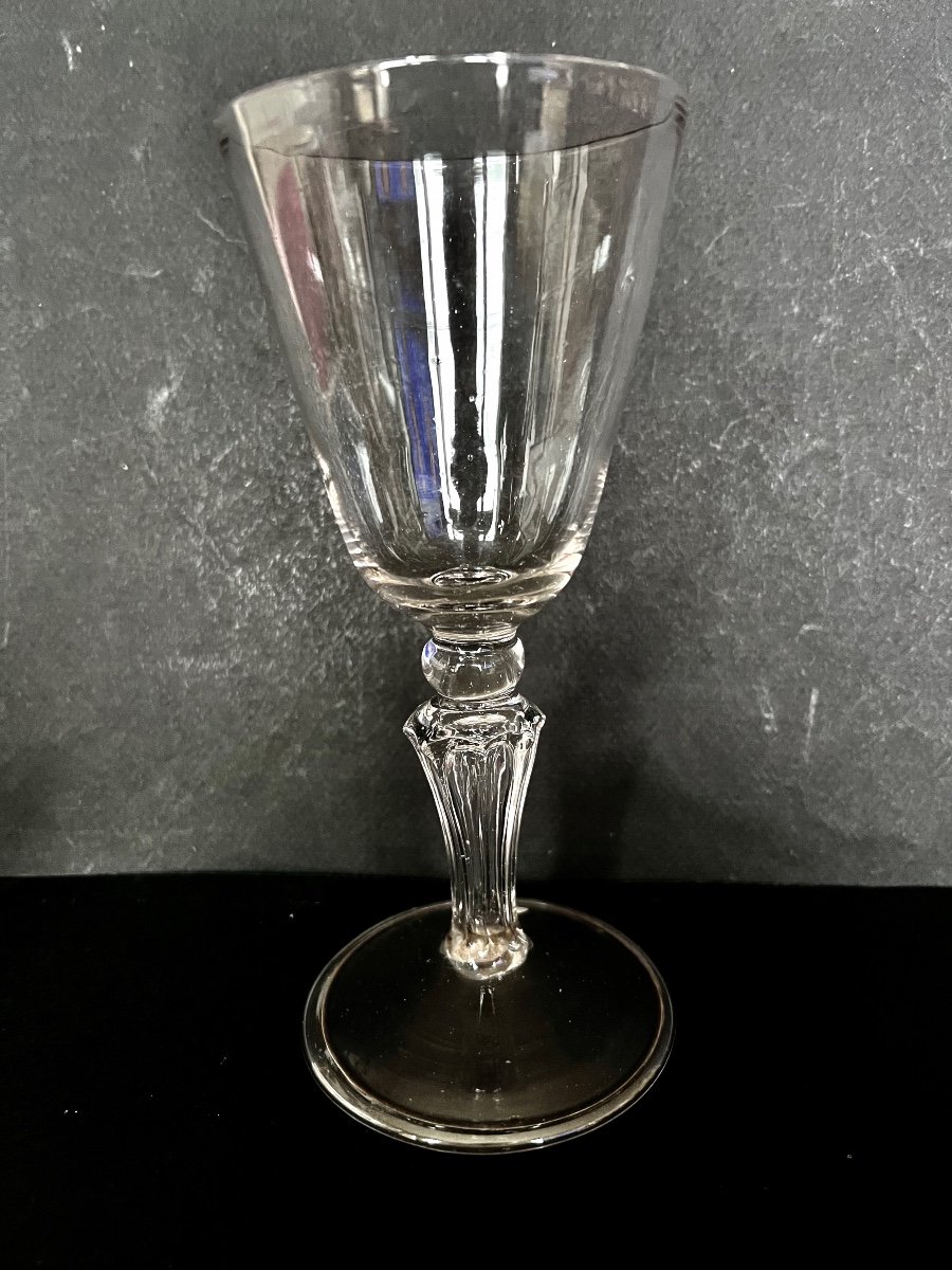 Suite Of Six Large Glasses Early 18th Century-photo-2