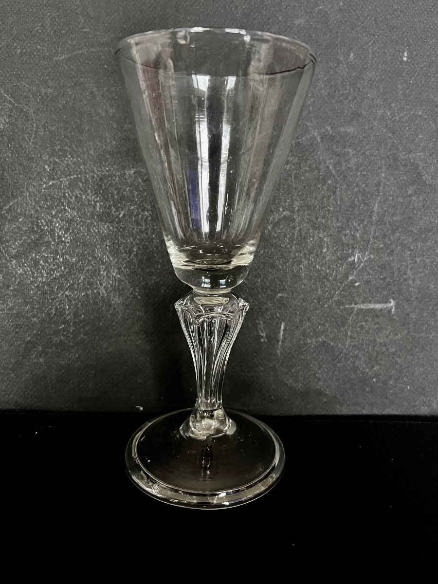 Suite Of Six Large Glasses Early 18th Century-photo-3