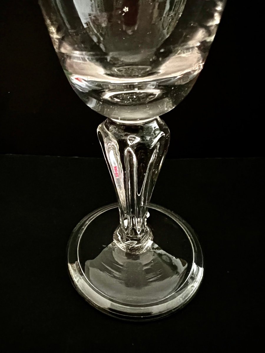 Series Of 6 18th Century Blown Glasses-photo-3