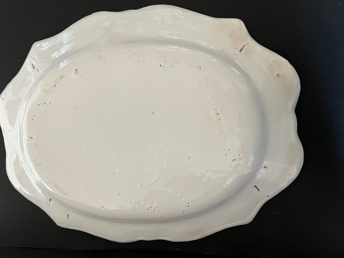 Plat En Faïence De Moustiers Début 18ème Siècle-photo-2
