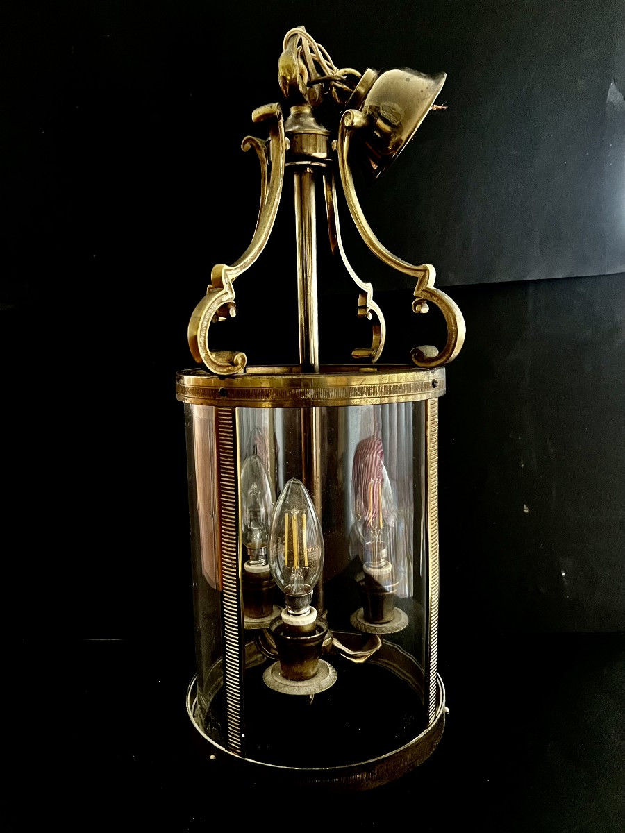 Late 19th Century Gilt Bronze Lantern