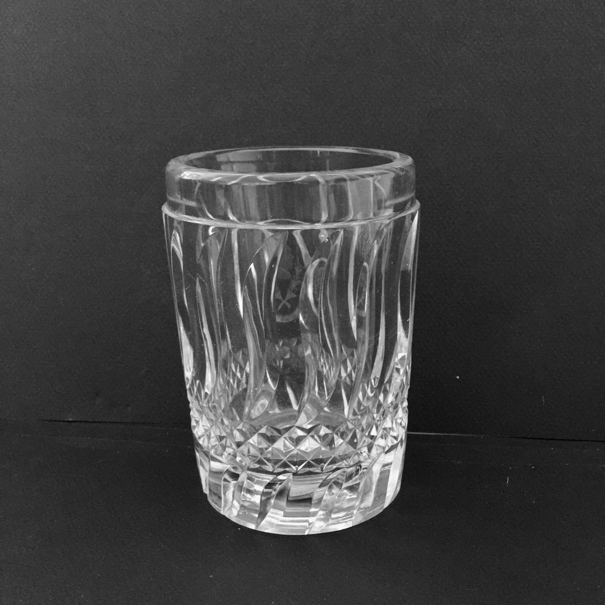 Gobelet En Cristal Taillé Autriche Vienne Fin 19 ème Siècle-photo-2