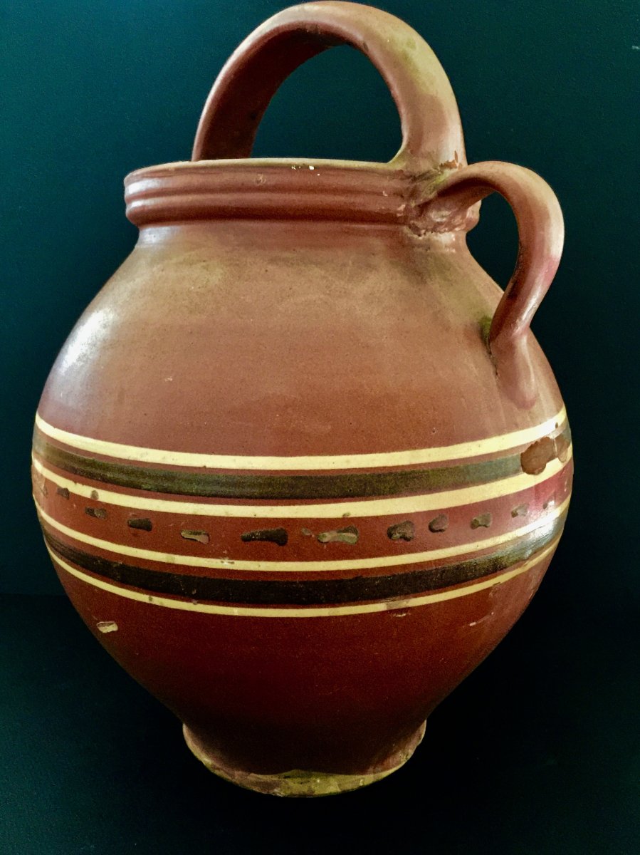 Large Pitcher Terracotta Spain 19th Century-photo-1