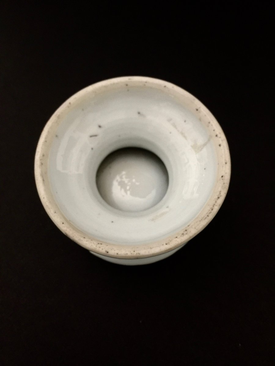 Paire De Salerons En Porcelaine De Chine Début 18 ème Siècle -photo-4