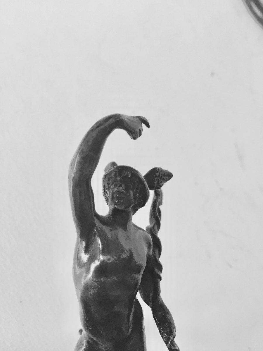 Paire De Statuettes En Bronze à l'Antique XIX ème Siècle-photo-2