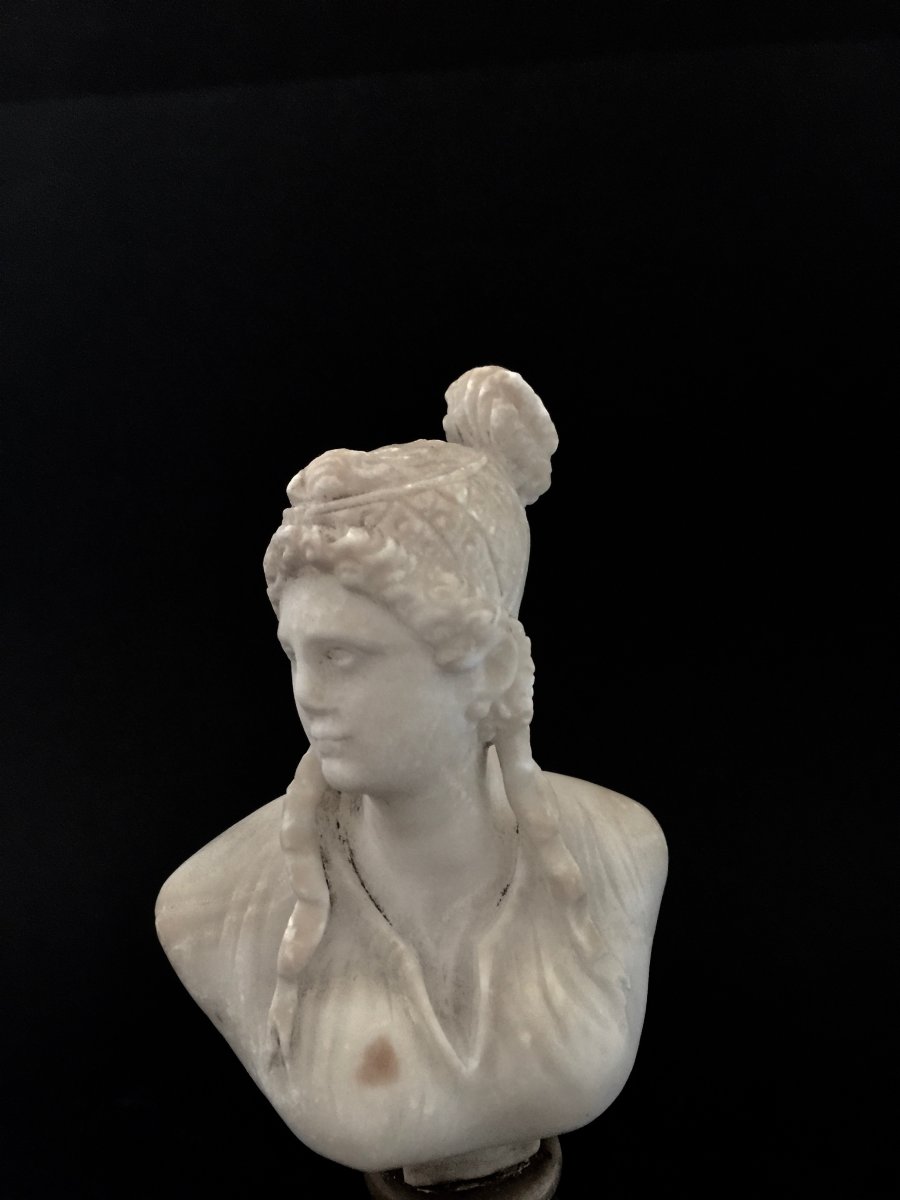 Pair Of Busts In Marble Italy Early 19th Century-photo-3