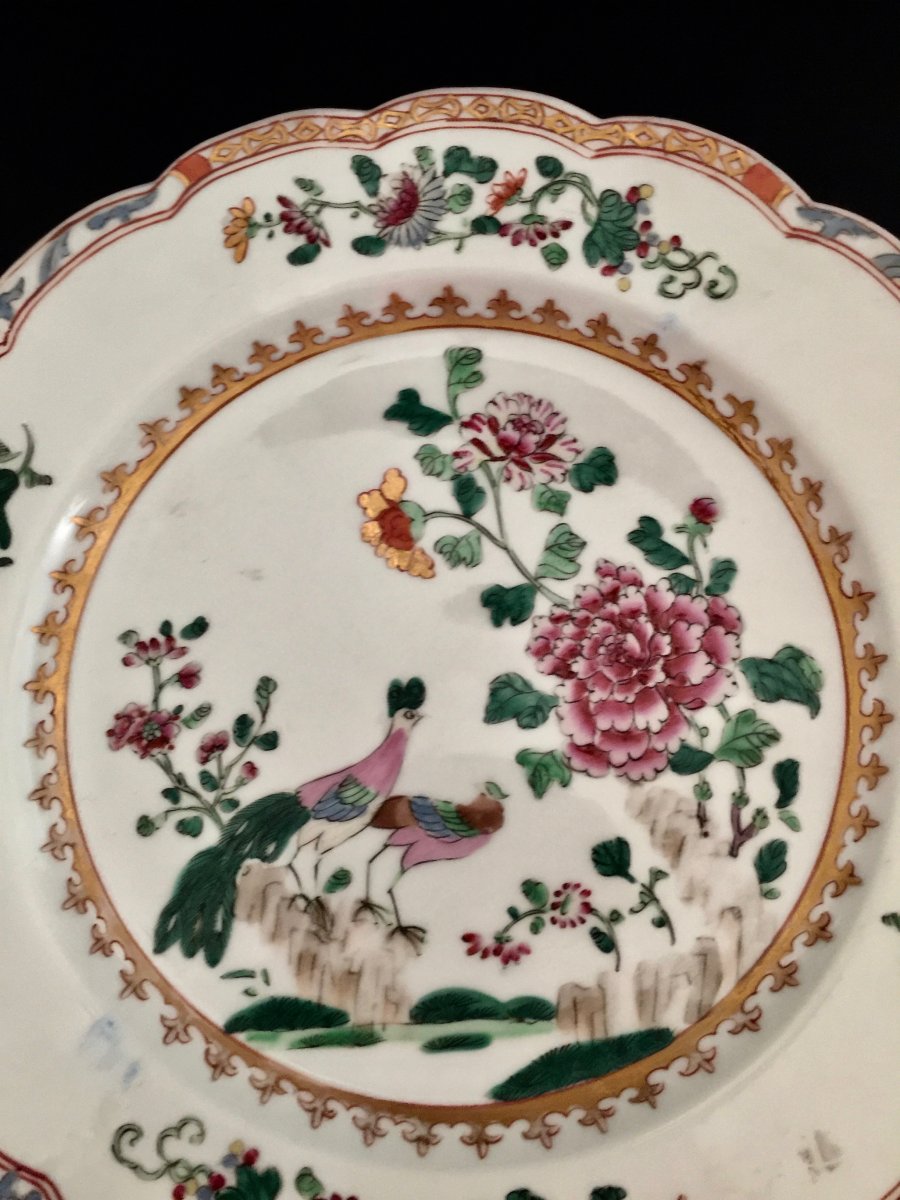 Plate Porcelain Co. Of India By Sanson 19th Century-photo-2