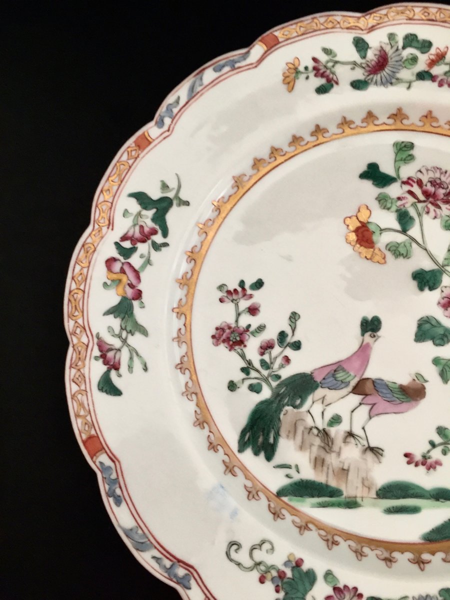 Plate Porcelain Co. Of India By Sanson 19th Century-photo-3