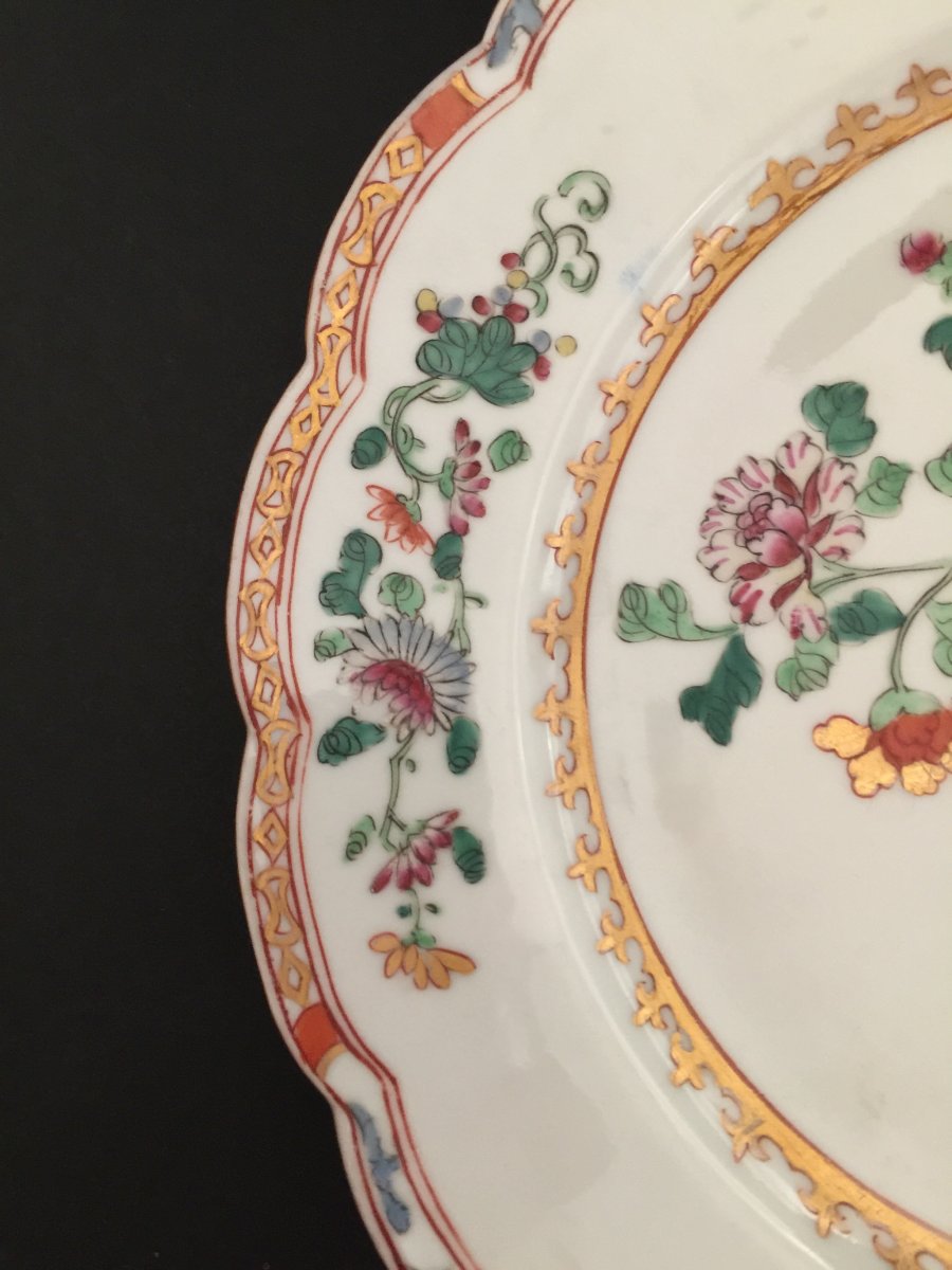 Plate Porcelain Co. Of India By Sanson 19th Century-photo-1