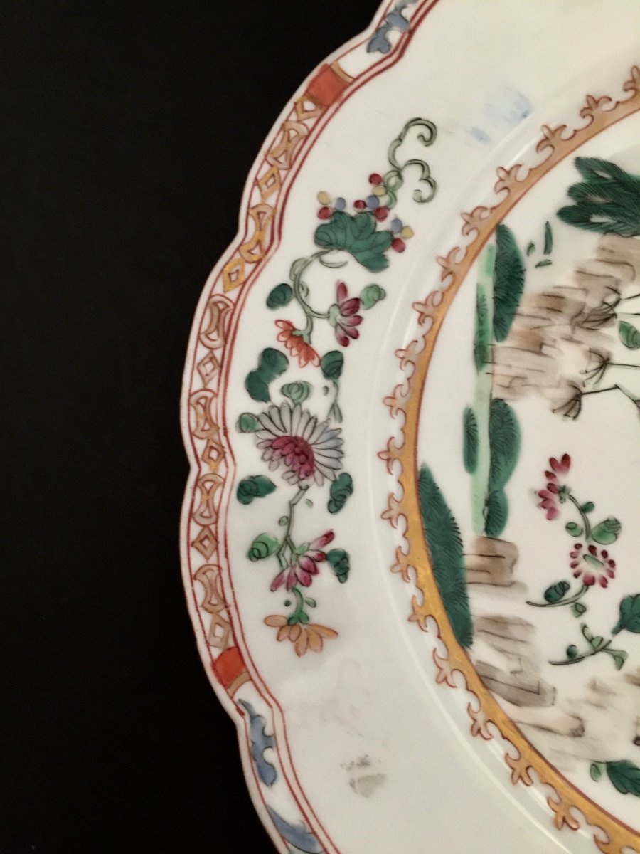Plate Porcelain Co. Of India By Sanson 19th Century-photo-2