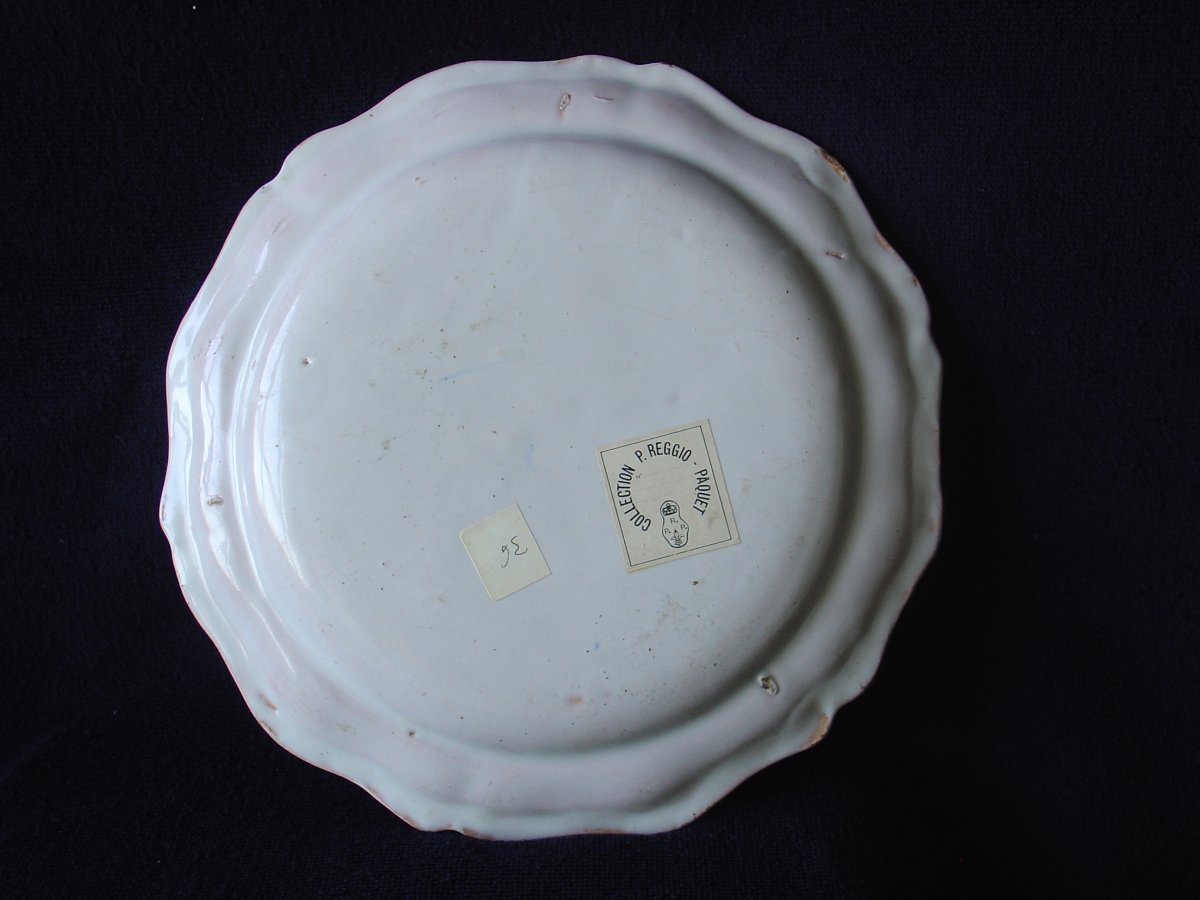 Earthenware Plate Lyon 18 Th Century-photo-4