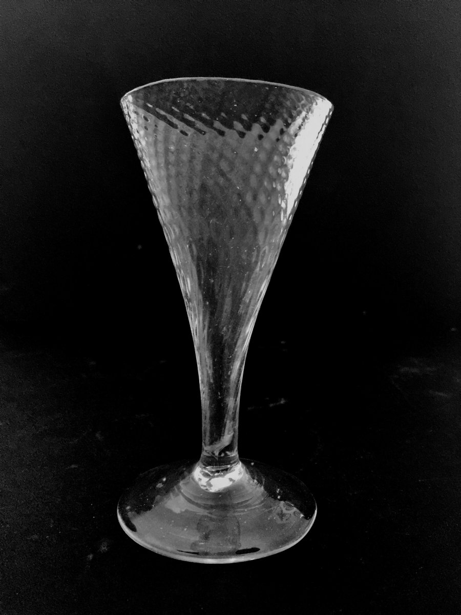 Champagne Flute In Blown Glass XVIII Century