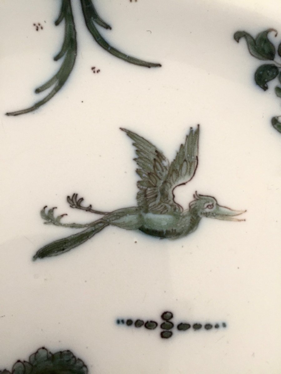 Plate In Earthenware Of Great Fire Moustiers Eighteenth Century-photo-3