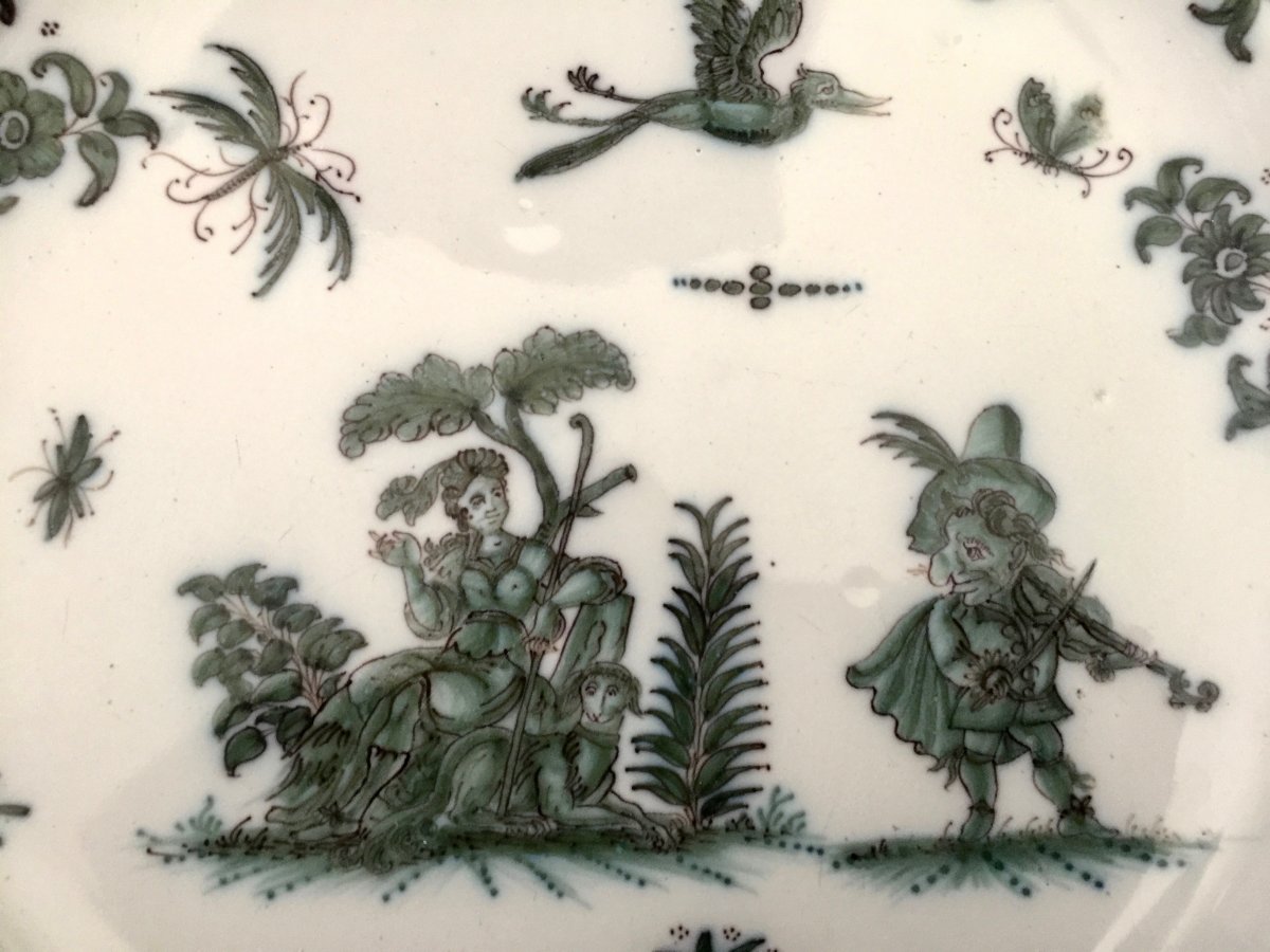 Plate In Earthenware Of Great Fire Moustiers Eighteenth Century-photo-4