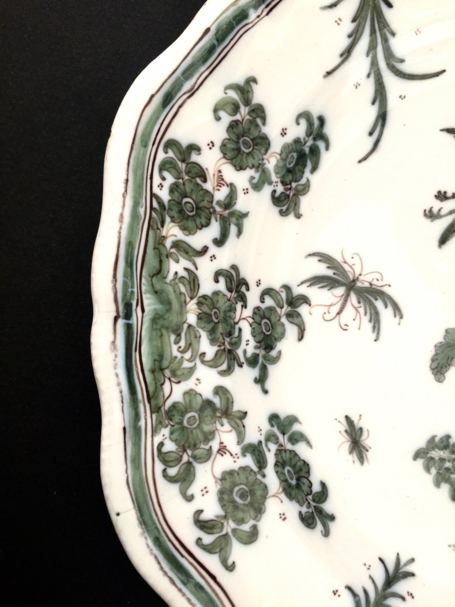 Plate In Earthenware Of Great Fire Moustiers Eighteenth Century-photo-4