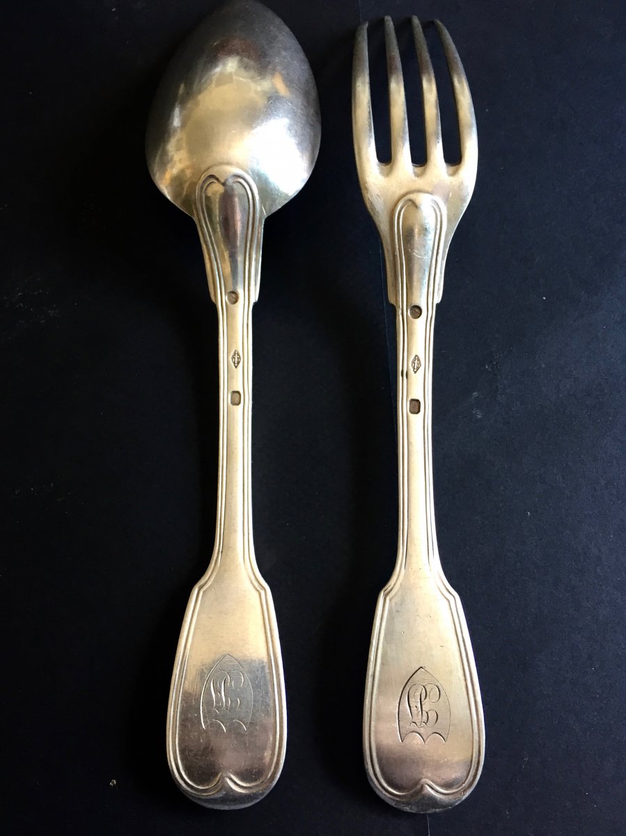 Silver Cutlery Series 19th Century-photo-3