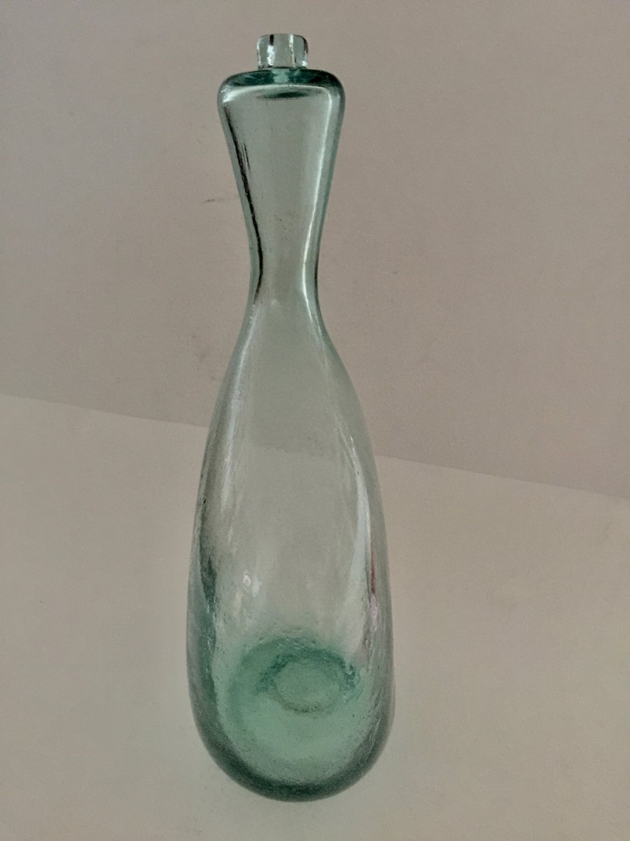 Grande Gourde De Berger En Verre Soufflé XVIIIème Siècle-photo-4