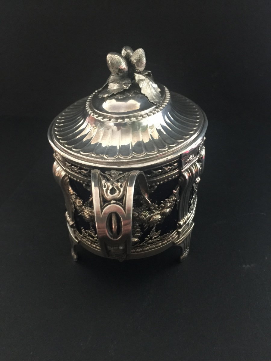 Sugar Bowl In Silver Paris 1786-photo-1