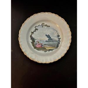 Marseille Earthenware Plate 18th Century