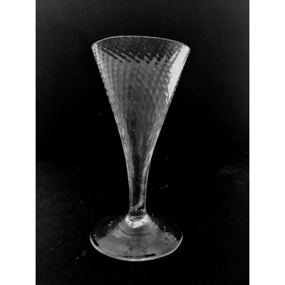 Flute à Champagne En Verre Soufflé XVIII ème Siècle